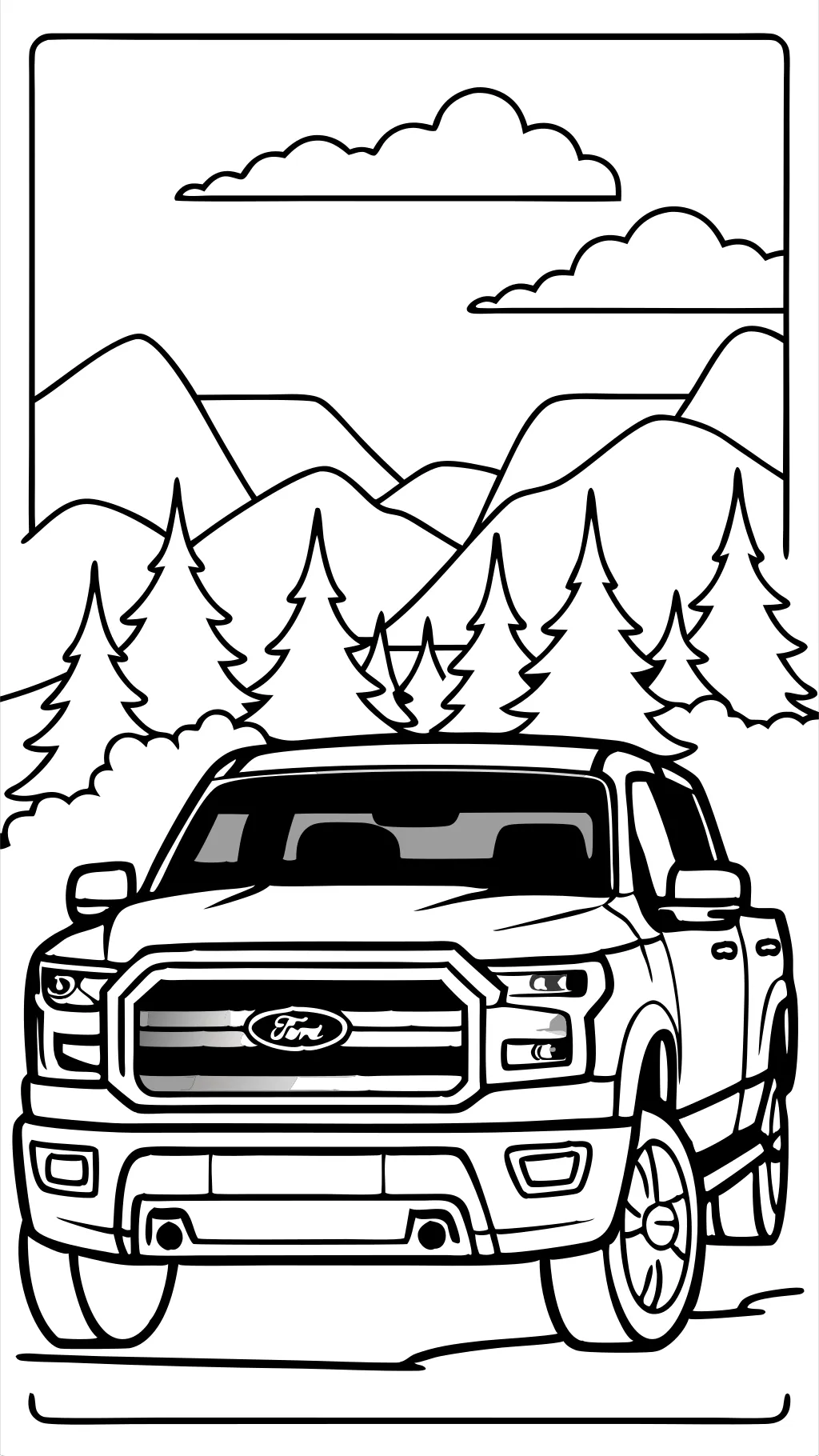 ford lightning coloring page